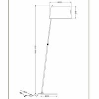 Товар: Торшер Maytoni Modern Bergamo Белый Хром арт-MOD613FL-01W - фото 4 Торшер Maytoni Modern Bergamo Белый Хром арт-MOD613FL-01W — фото 4, Торшеры