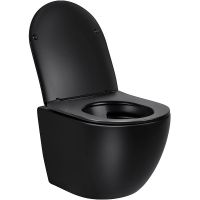 Унитаз Vincea Globo подвесной Черный матовый с сиденьем Микролифт арт-VT1-14MB — фото 3, Подвесные унитазы