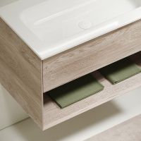 Тумба под раковину Sancos Marmi 1.0 100 подвесная Дуб галифакс натуральный арт-MR1.0100EG — фото 6, Тумбы под раковину