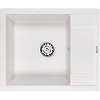 Кухонная мойка Paulmark Flugen 50-600 Белая арт-PM216050-WH — фото 1, Кухонные мойки
