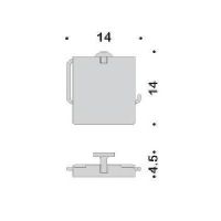Держатель туалетной бумаги с крышкой Colombo Design Nordic Хром арт-B5291.CR — фото 2, Держатели туалетной бумаги
