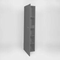 Шкаф пенал VIANT Марсель 30 подвесной Графит арт-VMAR300G-PEN — фото 4, Пеналы для ванной комнаты