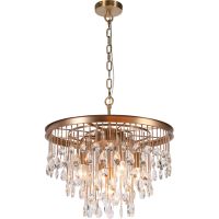 Люстра Maytoni Neoclassic Linn Прозрачная Золото арт-MOD091PL-05G — фото 1, Люстры