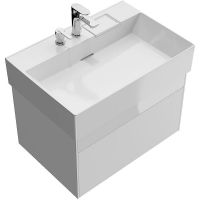 Тумба под раковину Kerama Marazzi Logica 70 LOG.70.2\WHT подвесная Белая арт-LOG.70.2\WHT — фото 3, Тумбы под раковину