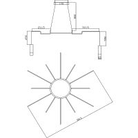 Подвесной светильник Maytoni Modern Davida Белый Черный арт-MOD035PL-12B — фото 7, Подвесные светильники