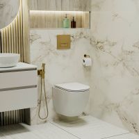 Клавиша смыва Grossman Classic Золото матовое арт-800.T1.04.310.310 — фото 3, Кнопки смыва