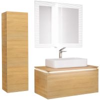 Зеркало Jorno Karat 100 с подсветкой с бесконтактным выключателем арт-Kar.02.100/P/W — фото 2, Зеркала в ванную комнату