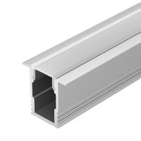 Профиль алюминиевый Arlight встраиваемый для контурной подсветки Серебристый арт-023715 — фото 1, Профили для светодиодных лент