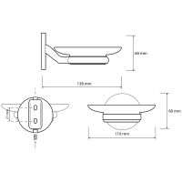 Мыльница Bemeta Nox Черная матовая арт-102408030 — фото 2, Мыльницы