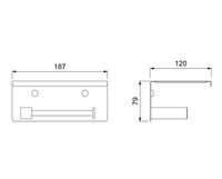 Держатель туалетной бумаги Timo Selene Хром арт-10044/00 — фото 3, Держатели туалетной бумаги