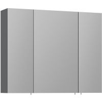 Зеркальный шкаф Orka Likya 80 с подсветкой Антрацит матовый арт-3001088 — фото 1, Зеркальные шкафы в ванную