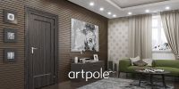 Гипсовая 3д панель Artpole Platinum Vector глянцевая 600x600 мм арт-GM-0055 — фото 2, Гипсовые 3Д панели