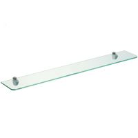 Стеклянная полка Aquaton Ария 80 Хром Глянцевая арт-1A144603AA010 — фото 1, Полки