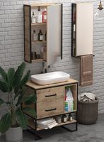 Тумба под раковину 1MarKa Grunge Loft 80Н Дуб Вотан арт-Ц0000005442 — фото 4, Тумбы под раковину