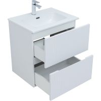 Тумба под раковину Aquanet Джейн 60 подвесная Белая матовая арт-313284 — фото 3, Тумбы под раковину