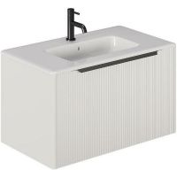 Тумба под раковину Creto Luna 80 подвесная Ivory арт-17-IV80R — фото 2, Тумбы под раковину