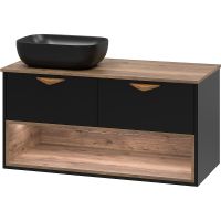 Товар: Тумба под раковину Brevita Bergen 105 подвесная Черная матовая Дуб Галифакс олово арт-BER-07105-19-02-2Я - фото 1 Тумба под раковину Brevita Bergen 105 подвесная Черная матовая Дуб Галифакс олово арт-BER-07105-19-02-2Я — фото 1, Тумбы под раковину