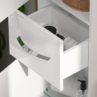 Товар: Шкаф пенал Volna Onda 40 Белый арт-pnONDA40-01 - фото 3 Шкаф пенал Volna Onda 40 Белый арт-pnONDA40-01 — фото 3, Пеналы для ванной комнаты