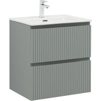 Тумба под раковину Aquanet Джейн 60 подвесная Мисти грин арт-335432 — фото 1, Тумбы под раковину