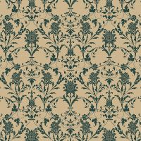 Обои LOYMINA Boudoir Флизелин (1*10,05) Бежевый/Зеленый, Вензель арт-GT5 004 — фото 1, Обои для стен