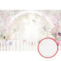 Фреска Ortograf Цветы 30389 Фактура бархат FX Флизелин (4*2,7) Разноцветный, Цветы/Птицы арт-30389 (бархат FX) — фото 1, Фрески