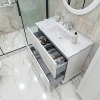 Товар: Тумба под раковину Caprigo Valletta 100 Белая матовая арт-35319-SF027 - фото 3 Тумба под раковину Caprigo Valletta 100 Белая матовая арт-35319-SF027 — фото 3, Тумбы под раковину