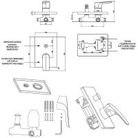 Душевая система Aquanet Static 2.03 Хром арт-257159 — фото 11, Встраиваемые душевые комплекты