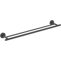 Полотенцедержатель Aquatek Оберон двойной Черный матовый арт-AQ4230MB — фото 1, Полотенцедержатели