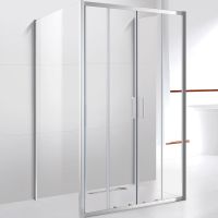 Душевой уголок Cezares Molveno 180x90 профиль Хром стекло прозрачное арт-MOLVENO-AH-22-180/90-C-Cr-IV — фото 1, Прямоугольные душевые уголки