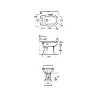 Биде Simas Lante Белое арт-LA04bi*1 — фото 4, Биде напольные