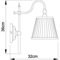 Товар: Настенный светильник Artelamp Seville Бежевый Полированная медь арт-A1509AP-1PB - фото 4 Настенный светильник Artelamp Seville Бежевый Полированная медь арт-A1509AP-1PB — фото 4, Бра
