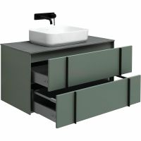 Тумба под раковину Allen Brau Reality 100 подвесная Олива матовая арт-1.32007.CGM — фото 10, Тумбы под раковину