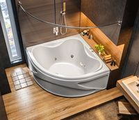 Карниз для ванны Bas Хатива 143x143 Хром арт-КЗ00002 — фото 4, Карнизы для ванной