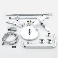 Душевая система Frap Белая Хром арт-F2441 — фото 4, Душевые стойки