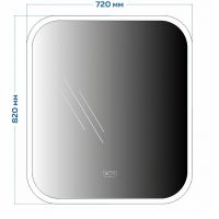 Товар: Зеркало Maretti Florenza 70 с подсветкой с сенсорным выключателем и подогревом арт-FL147080P11 - фото 5 Зеркало Maretti Florenza 70 с подсветкой с сенсорным выключателем и подогревом арт-FL147080P11 — фото 5, Зеркала в ванную комнату