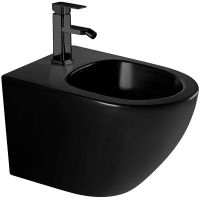 Биде Abber Bequem подвесное Черное матовое арт-AC1150MB — фото 1, Биде подвесные