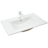 Раковина WeltWasser Deilbach 7505 80 Белый глянец арт-10000004629 — фото 1, Раковины встраиваемые сверху