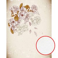 Фреска Ortograf Цветы 30774 Фактура бархат FX Флизелин (2,1*2,7) Бежевый/Коричневый, Цветы арт-30774 (бархат FX) — фото 1, Фрески