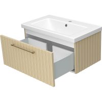 Тумба с раковиной Brevita Alicante 80 подвесная Капучино арт-УТ000015786 — фото 4, Тумбы с раковиной