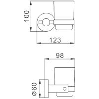 Стакан для зубных щеток Frap F301 Сатин арт-F30106 — фото 10, Стаканы для зубных щеток