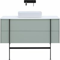 Тумба под раковину Allen Brau Reality 120 подвесная Папирус матовый арт-1.32008.PWM — фото 8, Тумбы под раковину