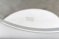 Зеркало BelBagno 90 с подсветкой с подогревом с сенсорным выключателем арт-SPC-RNG-900-LED-TCH-WARM — фото 5, Зеркала в ванную комнату