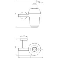 Дозатор для жидкого мыла Migliore Fortis Черный матовый арт-31756 — фото 3, Дозаторы