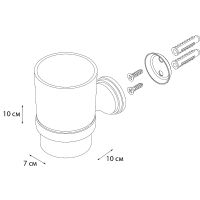 Стакан для зубных щеток Grampus Laguna Хром арт-GR-7806 — фото 2, Стаканы для зубных щеток