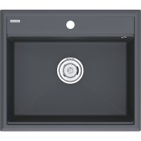 Кухонная мойка Paulmark Stepia 60 Антрацит арт-PM115951-AN — фото 1, Кухонные мойки