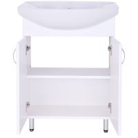 Тумба с раковиной Orange Лайт 60 Белый глянец арт-LA-60TUW+GR — фото 11, Тумбы с раковиной