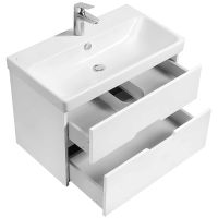 Тумба под раковину Aquaton Оливия 80 подвесная Белая матовая арт-1A283101OL010 — фото 3, Тумбы под раковину