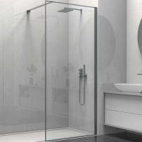 Душевая перегородка Vincea Walk-In 90 профиль Вороненая сталь прозрачное арт-VSW-1HS900CLGM — фото 1, Душевые перегородки