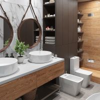 Биде Timo Soli Белое арт-TK-302 — фото 4, Биде напольные