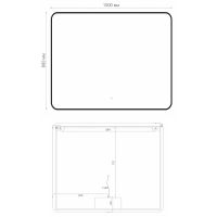 Товар: Зеркало Orange Black 100 с подсветкой с сенсорным выключателем арт-BL-100ZE - фото 7 Зеркало Orange Black 100 с подсветкой с сенсорным выключателем арт-BL-100ZE — фото 7, Зеркала в ванную комнату